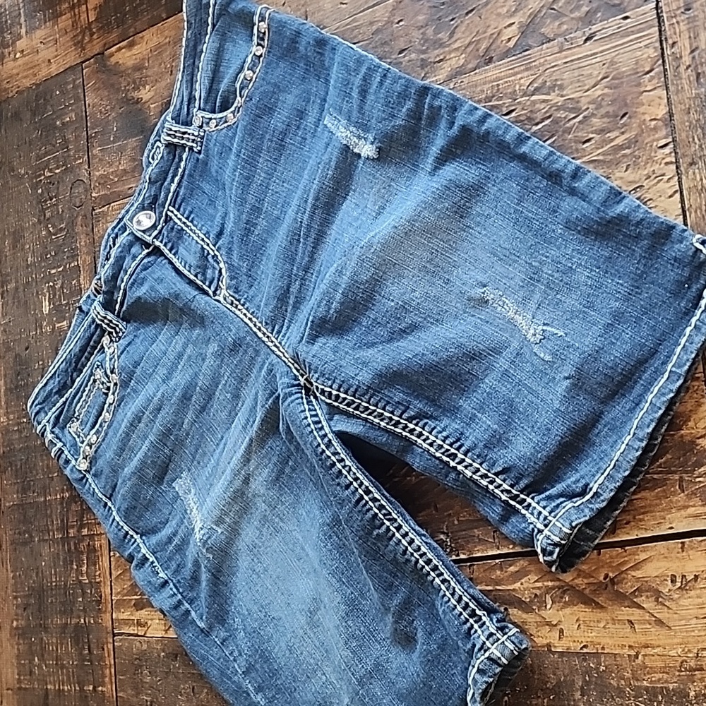Denim Bermuda shorts
